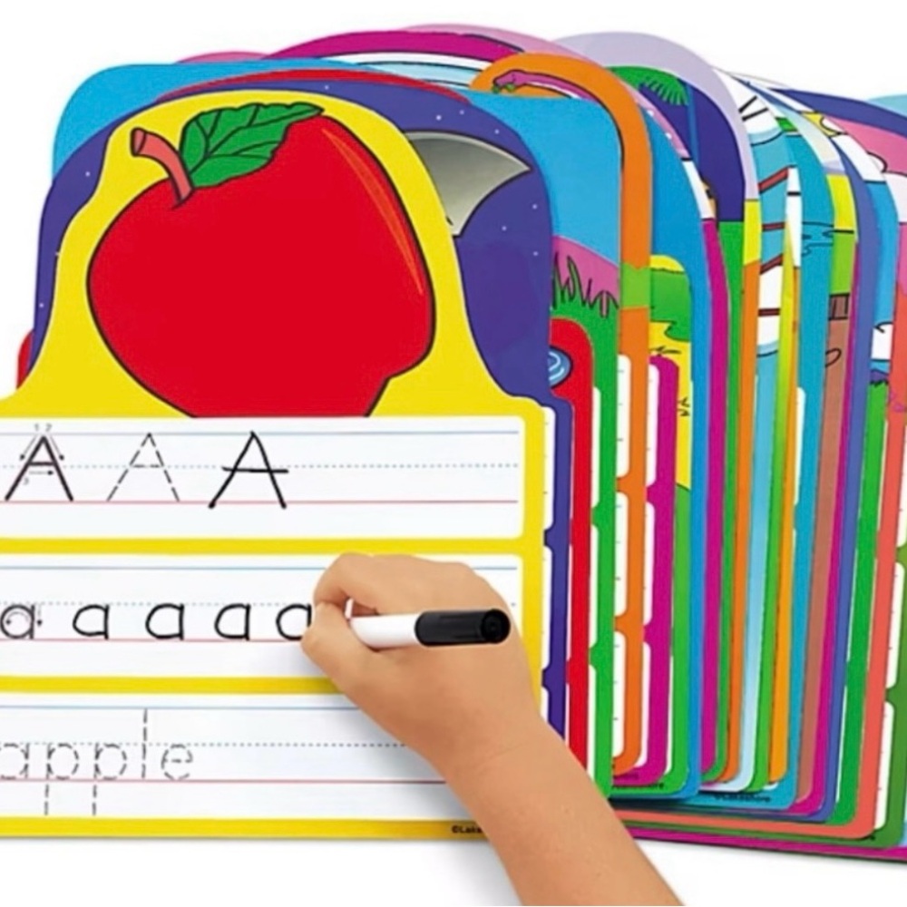 Lakeshore Write & Wipe Alphabet Cards, Dry Erase Markers, Wipe Board & Crayola - Picture 2 of 12